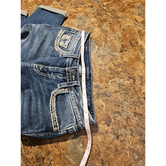 Vigoss Capri Jeans Women's 2 L25 Heritage Fit Blue Denim Embroidered (A193) - Picture 5 of 10